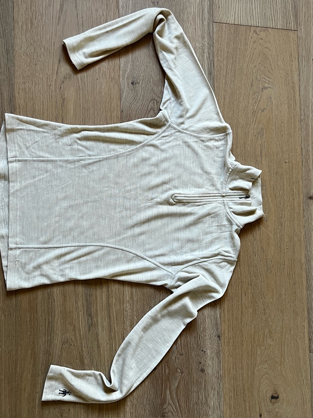 Smartwool Women's Cream Quarter-Zip.